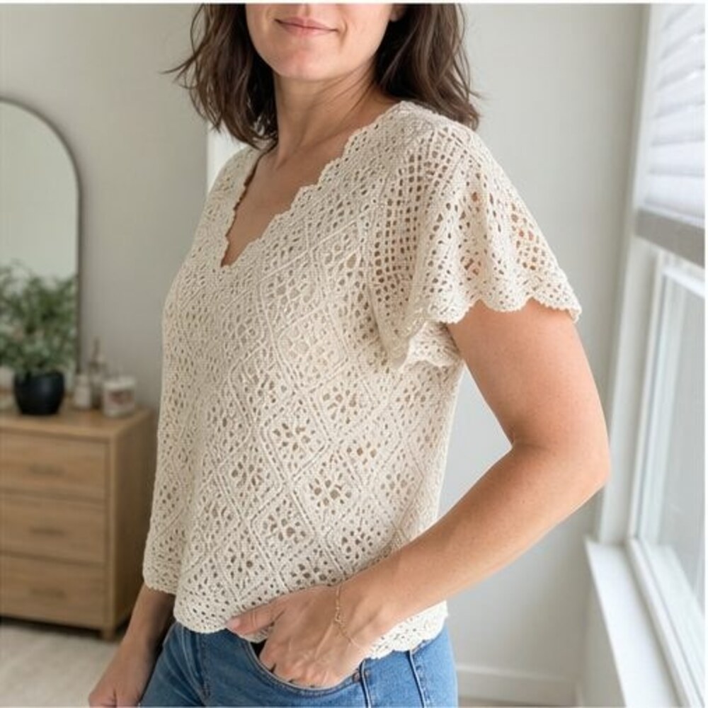 Sage Smocked Top - Picture 3 of 6